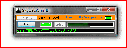 SkyGateOneⅡ 接続中